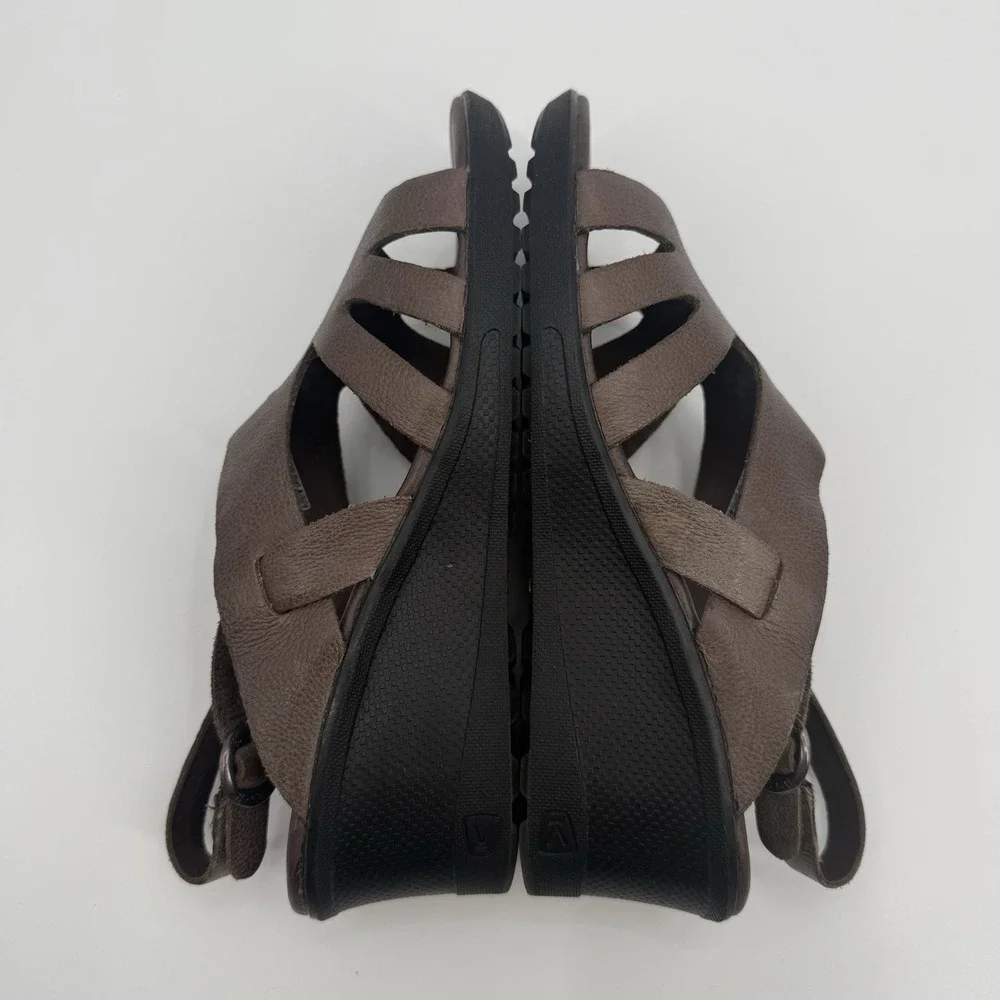 Keen Elizabeth Wedge Sandals Cascade Brown Women's‎ Size US 10